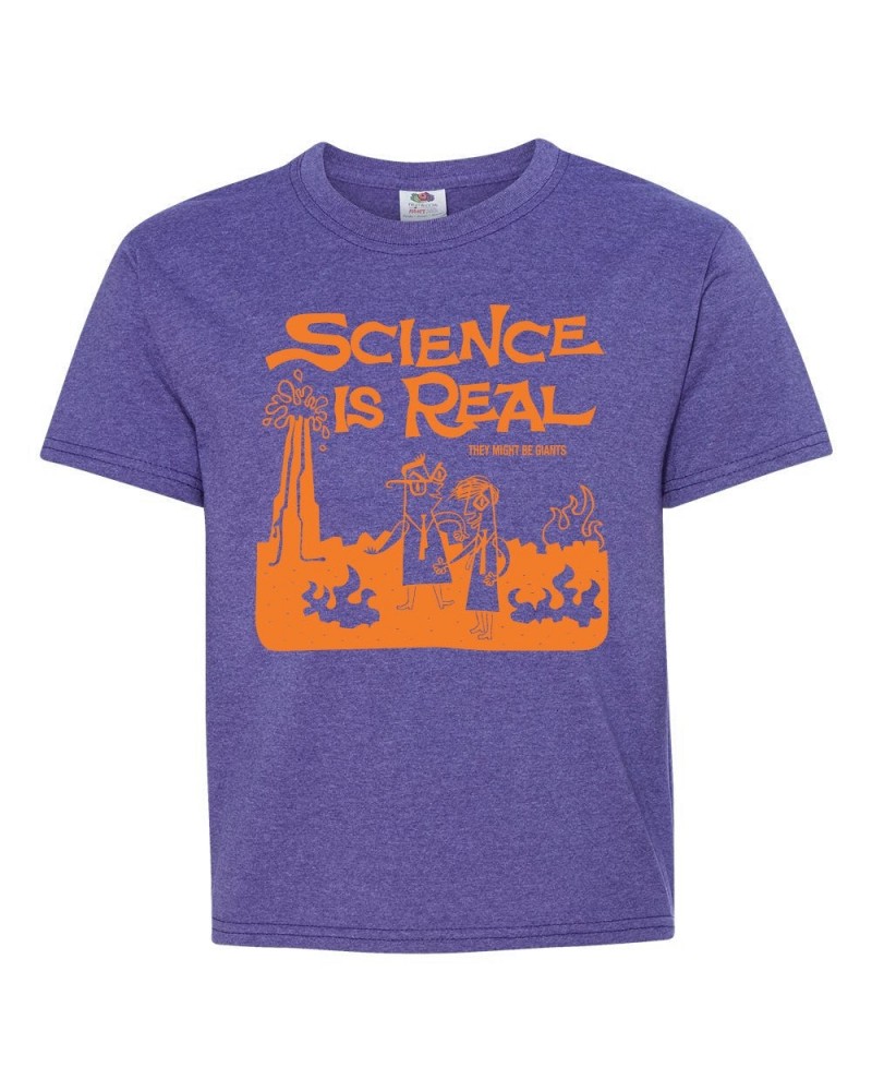 They Might Be Giants Science is Real Purple T-Shirt (Youth) $15.68 Shirts