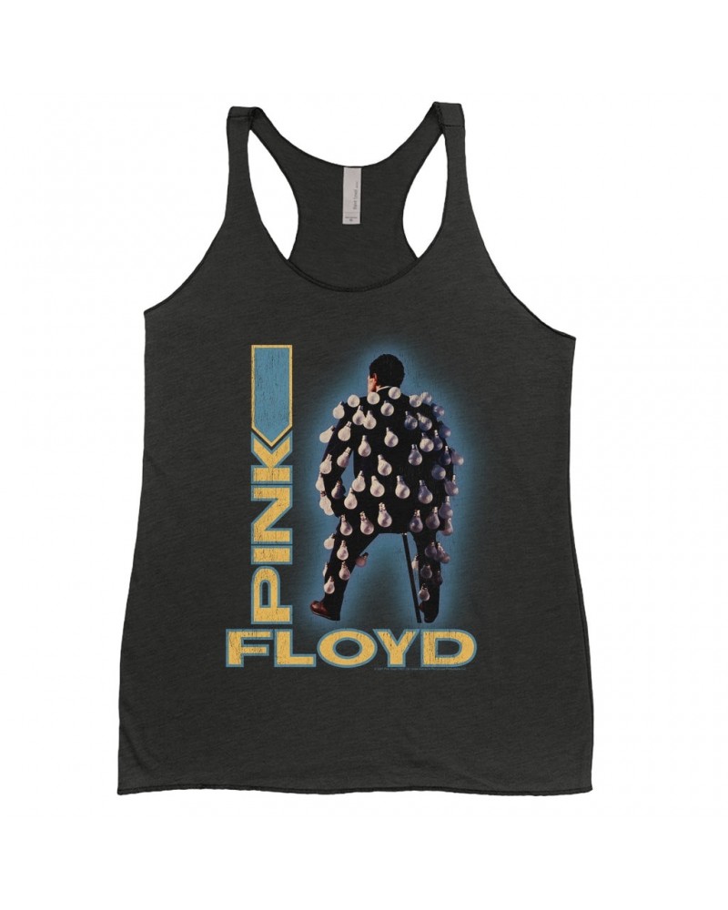 Pink Floyd Ladies' Tank Top | Delicate Sound Of Thunder Mr. Light Design Distressed Shirt $12.16 Shirts