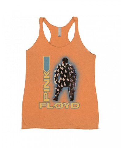 Pink Floyd Ladies' Tank Top | Delicate Sound Of Thunder Mr. Light Design Distressed Shirt $12.16 Shirts