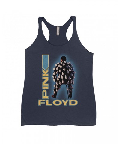 Pink Floyd Ladies' Tank Top | Delicate Sound Of Thunder Mr. Light Design Distressed Shirt $12.16 Shirts