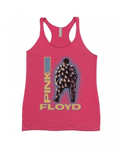 Pink Floyd Ladies' Tank Top | Delicate Sound Of Thunder Mr. Light Design Distressed Shirt $12.16 Shirts