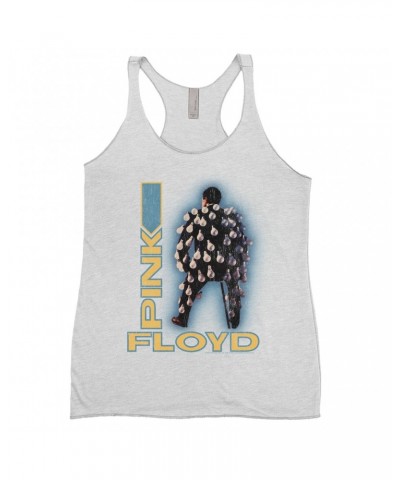 Pink Floyd Ladies' Tank Top | Delicate Sound Of Thunder Mr. Light Design Distressed Shirt $12.16 Shirts