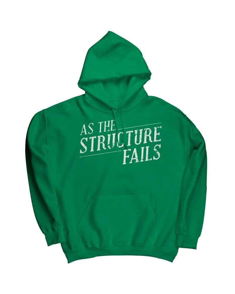 As The Structure Fails Logo Hoodie - Bright Green $12.92 Sweatshirts