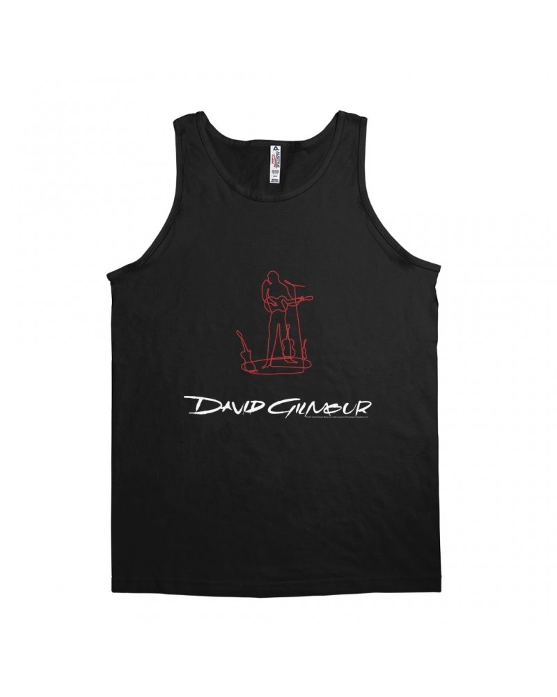 David Gilmour Unisex Tank Top | Sketch Logo Shirt $11.73 Shirts