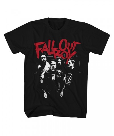 Fall Out Boy T-Shirt | Punk Scratch Group Photo Shirt $9.08 Shirts