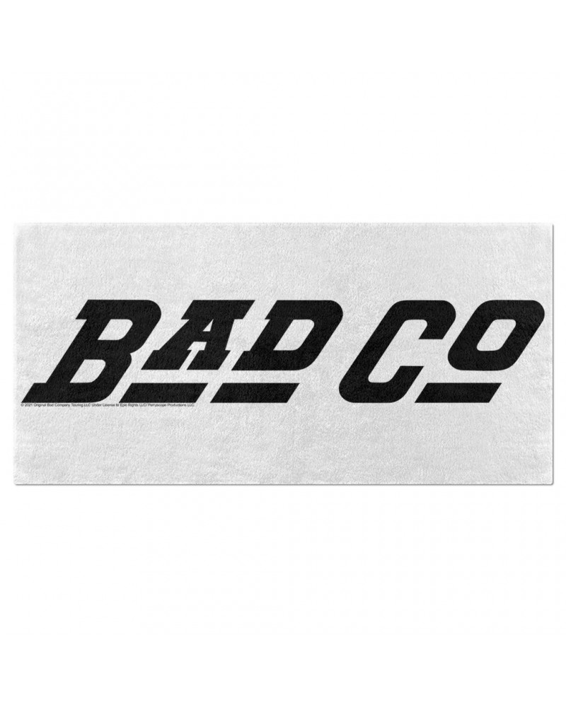 Bad Company Beach Towel | Classic Logo Black Towel $21.43 Towels