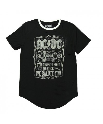 AC/DC We Salute You Whiskey Label T-Shirt $10.71 Shirts