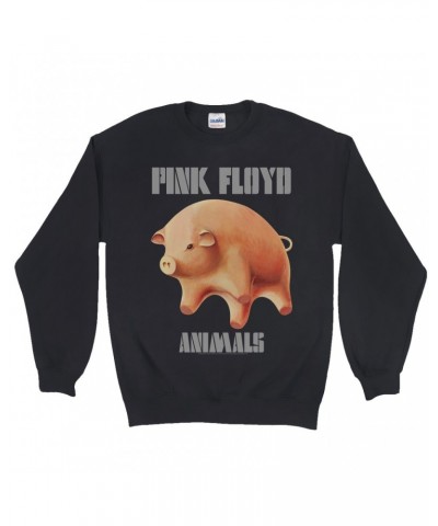 Pink Floyd Sweatshirt | Animals Album Pig Logo Sweatshirt $17.48 Sweatshirts