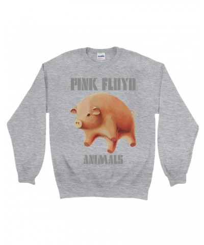 Pink Floyd Sweatshirt | Animals Album Pig Logo Sweatshirt $17.48 Sweatshirts