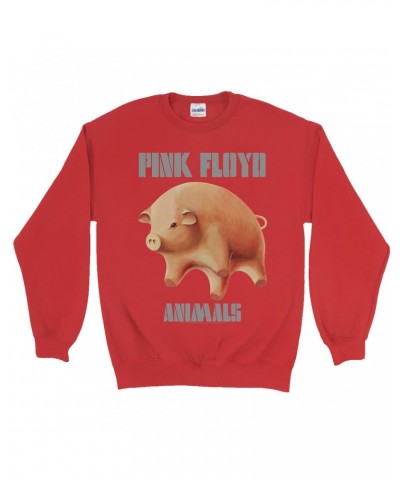 Pink Floyd Sweatshirt | Animals Album Pig Logo Sweatshirt $17.48 Sweatshirts