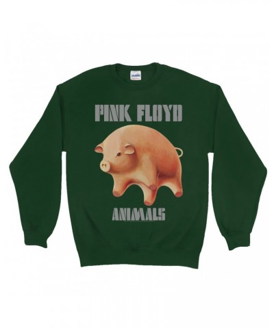 Pink Floyd Sweatshirt | Animals Album Pig Logo Sweatshirt $17.48 Sweatshirts