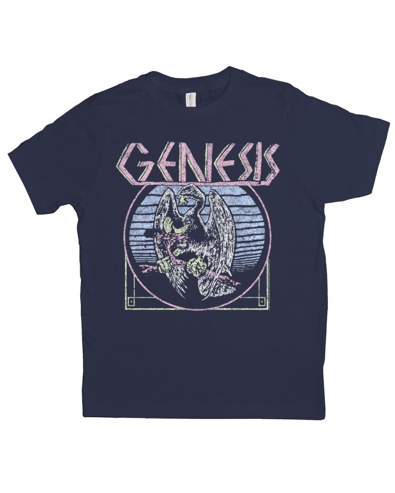 Genesis Kids T-Shirt | Pastel Vintage Logo Distressed Kids Shirt $7.34 Kids