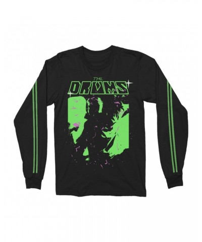 The Drums Neon Green Jonny Vintage Long Sleeve (Black) $14.78 Shirts