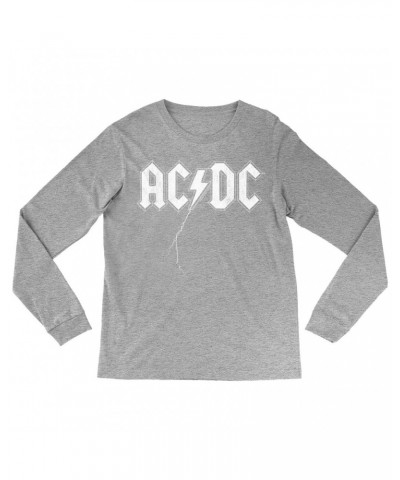 AC/DC Long Sleeve Shirt | Lightning Strike Logo Shirt $10.78 Shirts