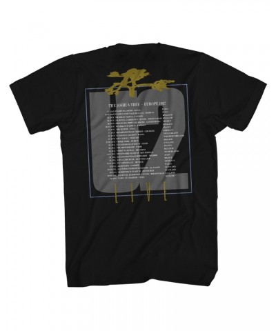 U2 T-Shirt | Joshua Tree Europe Tour ’87 US Shirt (Reissue) $11.68 Shirts