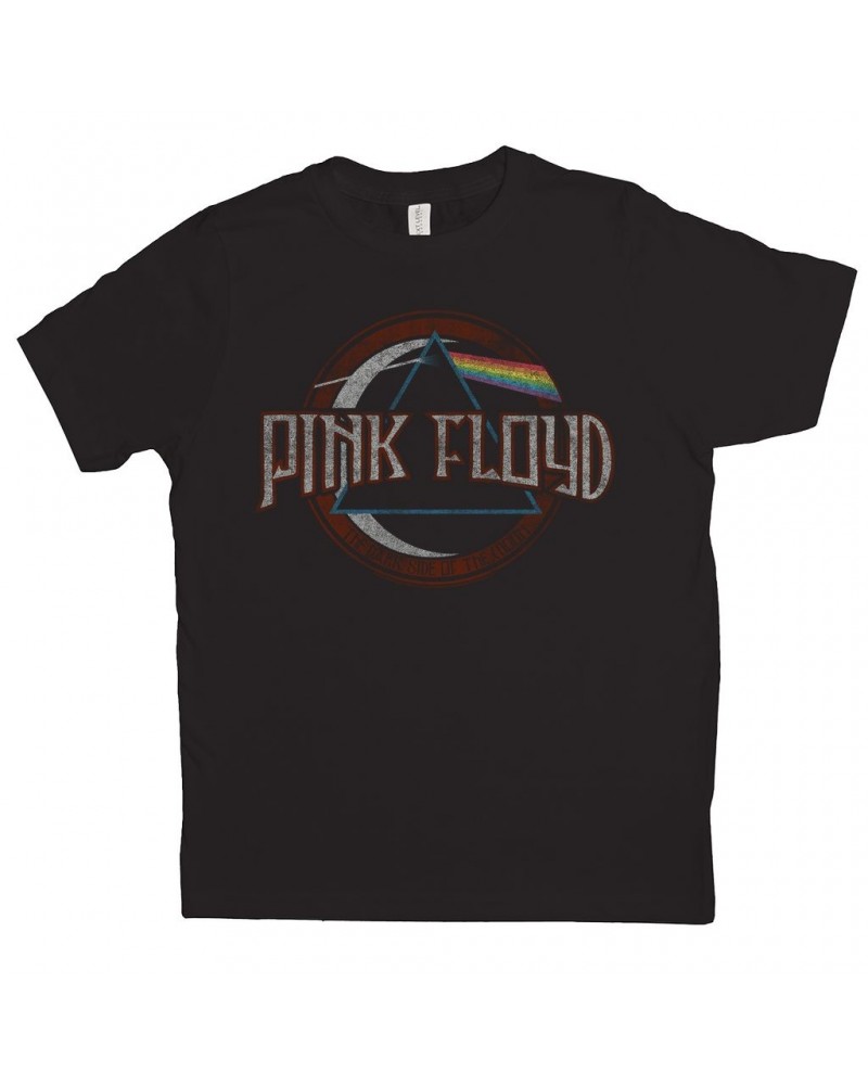 Pink Floyd Kids T-Shirt | Dark Side Of The Moon Design Distressed Kids Shirt $11.48 Kids