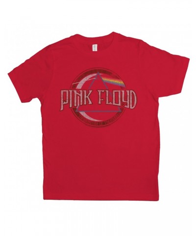 Pink Floyd Kids T-Shirt | Dark Side Of The Moon Design Distressed Kids Shirt $11.48 Kids