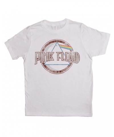 Pink Floyd Kids T-Shirt | Dark Side Of The Moon Design Distressed Kids Shirt $11.48 Kids