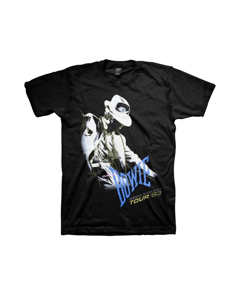 David Bowie Serious Moonlight Negative Photo T-Shirt $6.24 Shirts