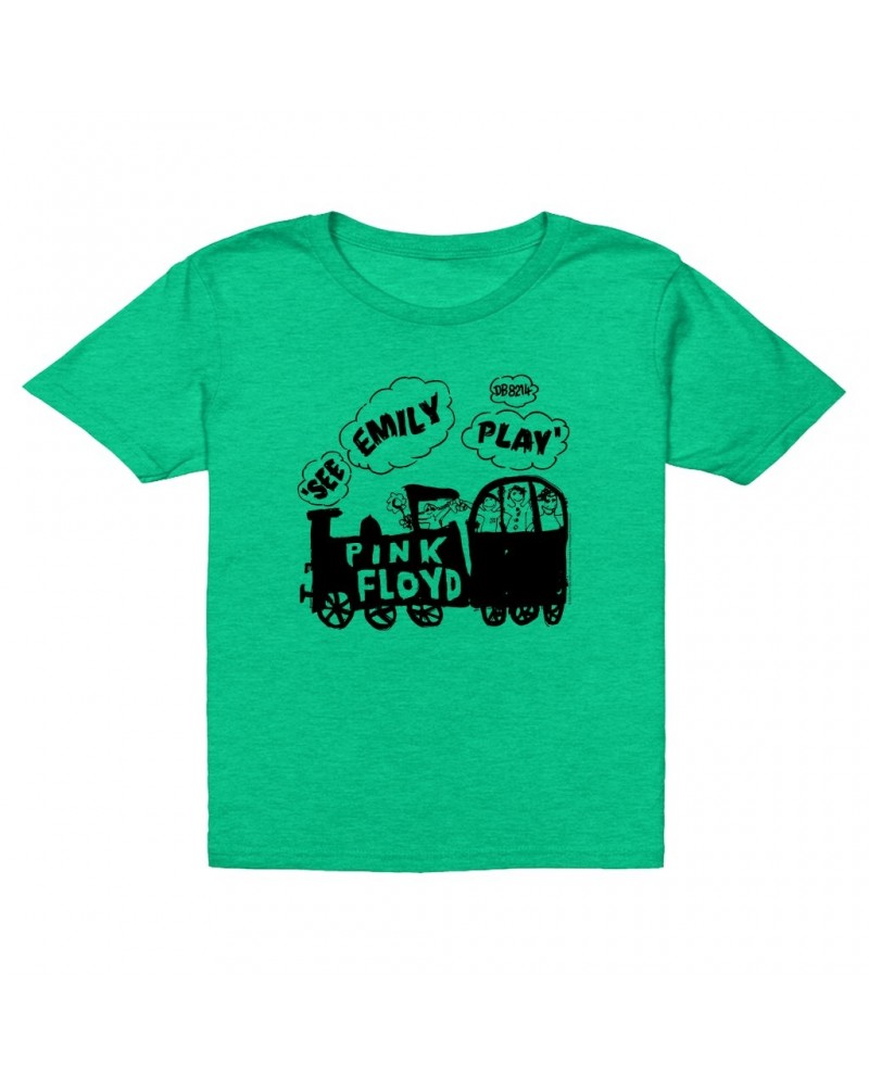 Pink Floyd Kids T-Shirt | See Emily Play Train Sketch Kids T-Shirt $11.73 Kids